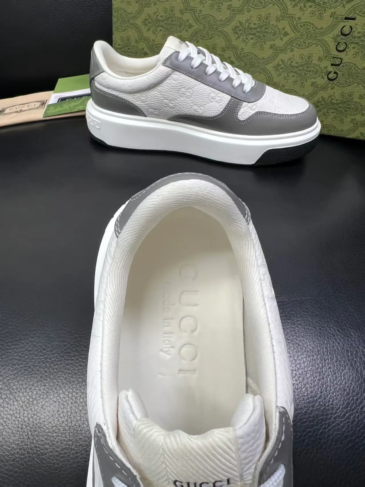 P460 new men's shoes GUCCI [Lightning] latest shoes are shipped. Original quality, fashionable, made of special materials, sheepskin lining, brand new packaging. The foot feels super comfortable and the workmanship is impeccable. Size: Male 38-45, No. 058